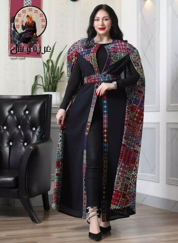 Abaya Embroidered Palestinian Thobe/Bisht Henna Wedding bisht Traditional